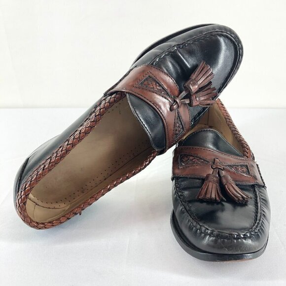 Allen Edmonds Black And Brown Maxfield Loafers Dress Shoes Size 10 D main image 10